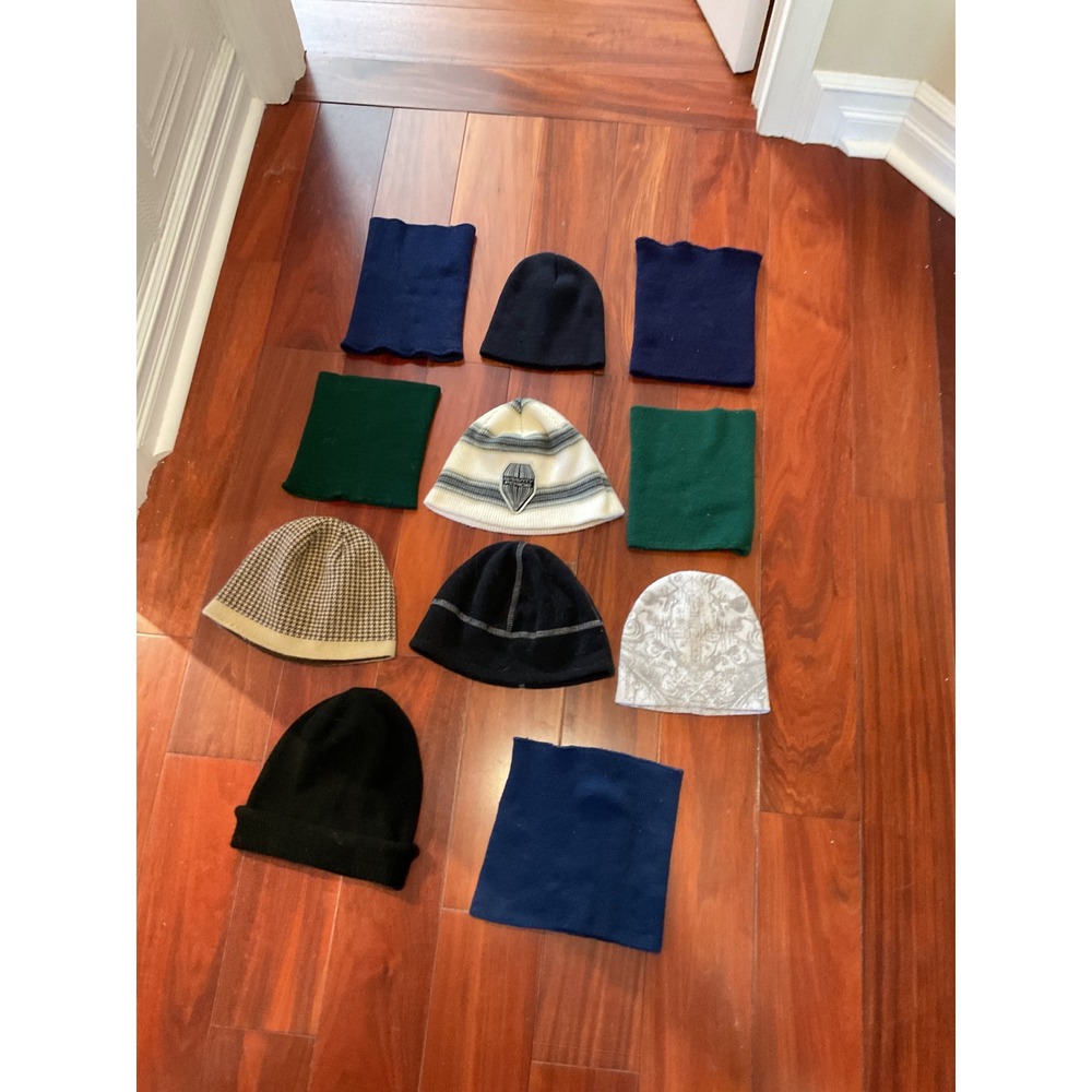 Unbranded Beanie and Neck Gaiter Lot Unisex OS Multicolor Excellent Winter Set